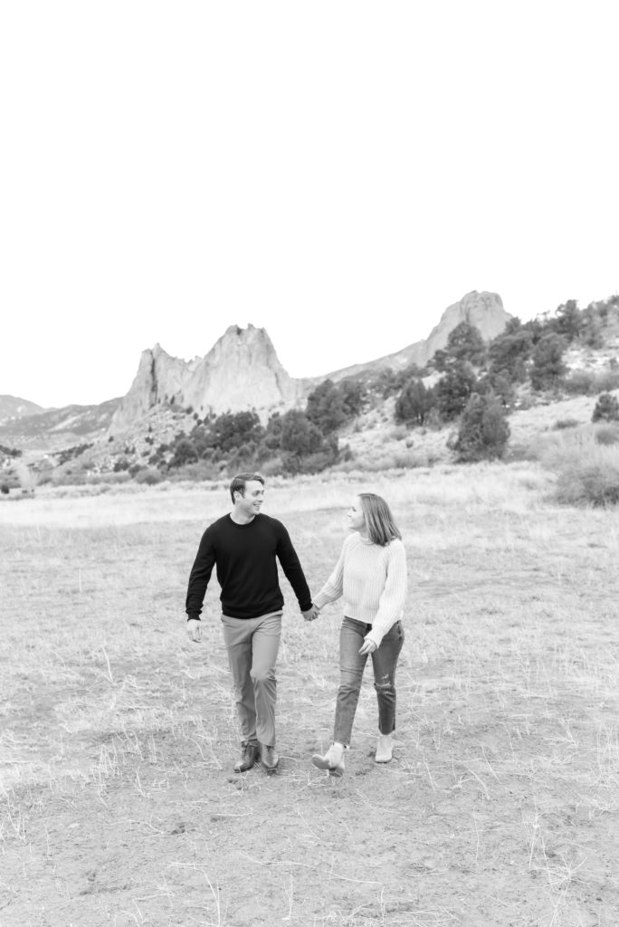 Couple adventurous session at garden of the gods park within Colorado Springs 