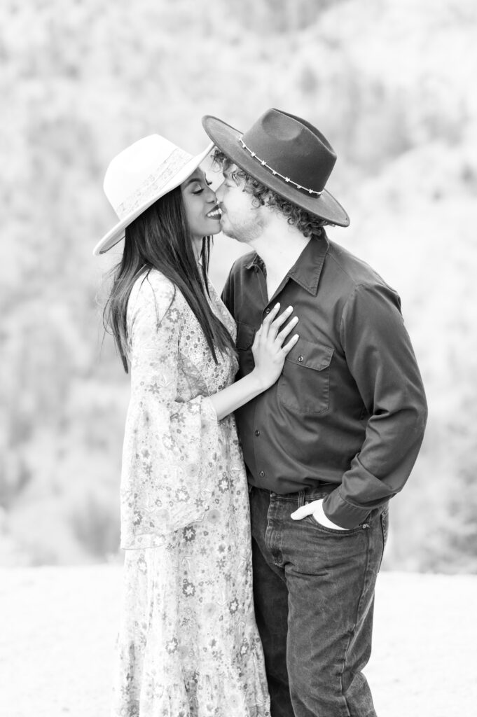 Colorado Springs engagement session in the mountains 