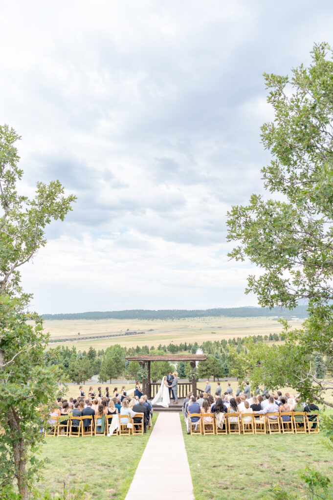 Outdoor wedding venue Spruce Mountain Ranch in Colorado