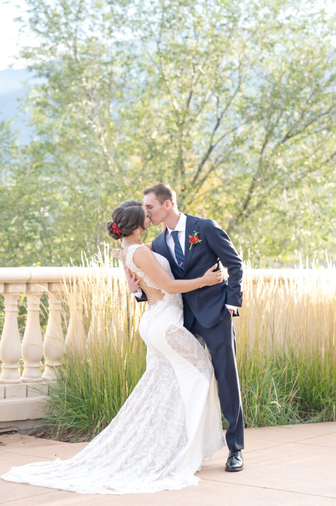 Romantic portrait of Brooke and Taylor at The Pinery At The Hill