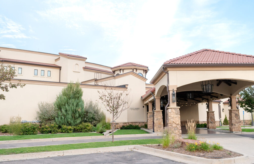 Outside photo of the The Pinery, an ideal location for small wedding venues in Colorado Springs. 