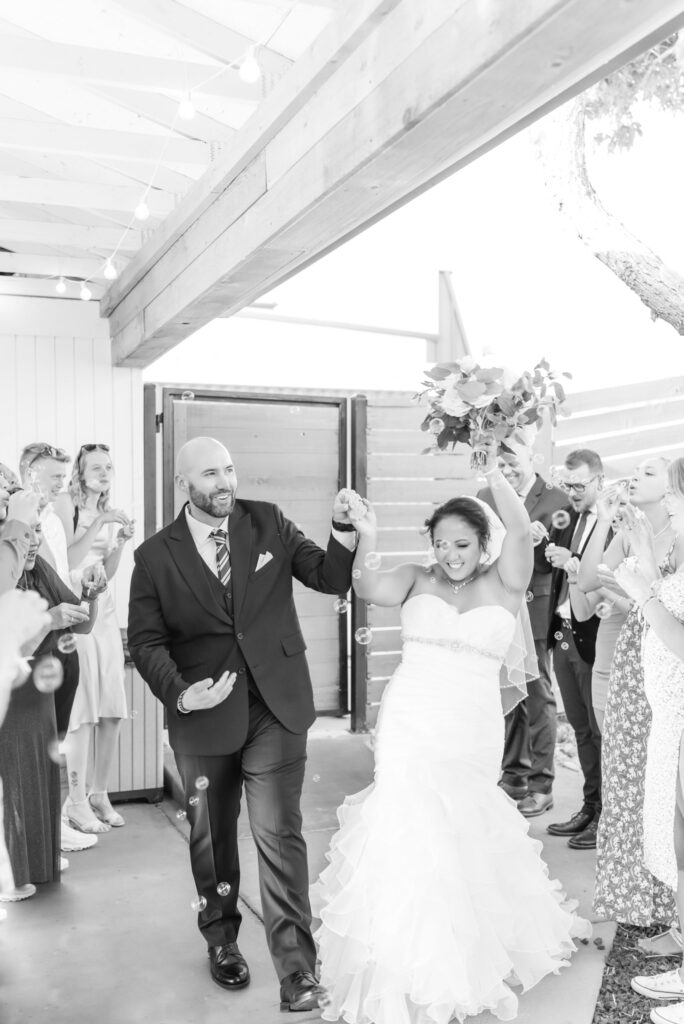 Intimate ceremony at Creekside Terrace, one of the best small wedding venues Colorado Springs. 