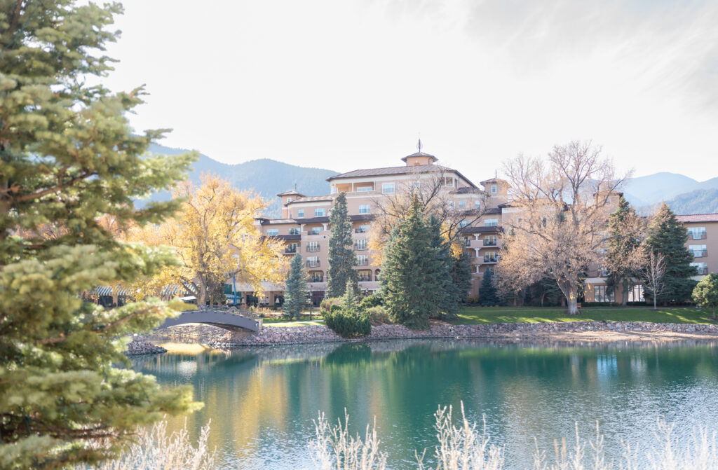 Outside photo of The Broadmoor wedding venue in Colorado Springs
